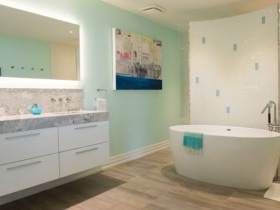 Modern Bathroom Renovation Burlington Oakville