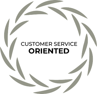 customer service oriented badge